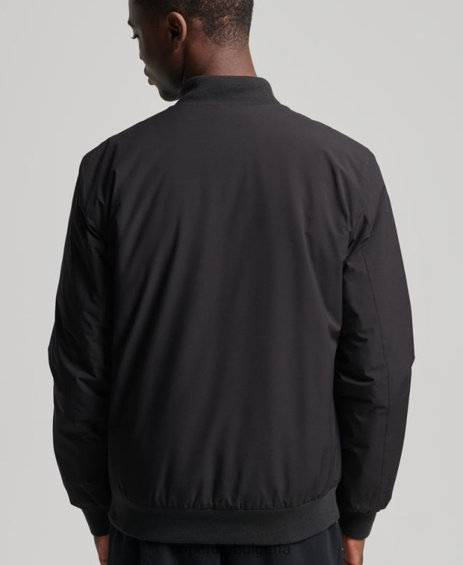 Superdry облекло N00H1109 черен мъже кодово тренировъчно яке харингтън