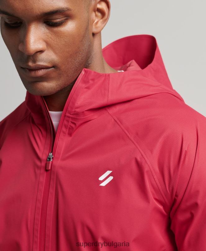 Superdry облекло N00H1110 червен мъже водоустойчиво яке