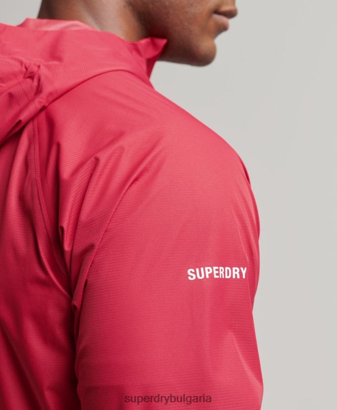 Superdry облекло N00H1110 червен мъже водоустойчиво яке
