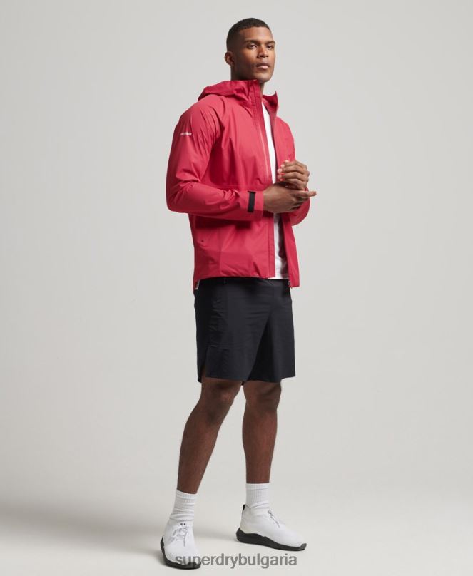 Superdry облекло N00H1110 червен мъже водоустойчиво яке