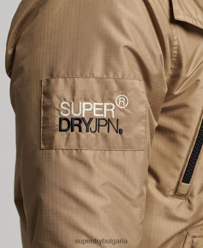 Superdry облекло N00H1111 кафяво мъже горско яке с ветровка