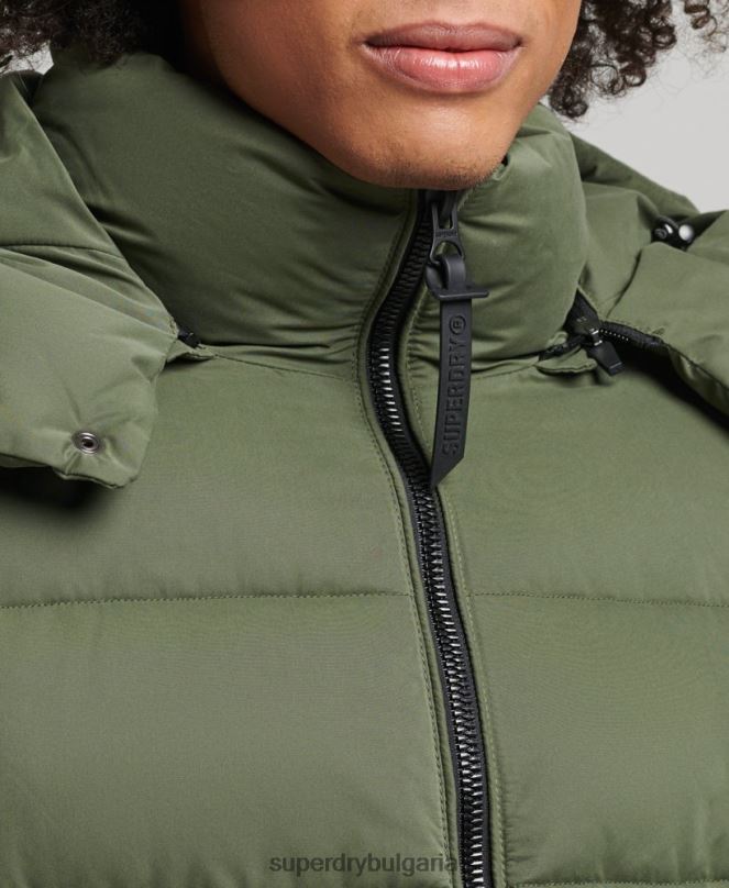 Superdry облекло N00H1114 каки мъже микрофибърно планинско пухено яке