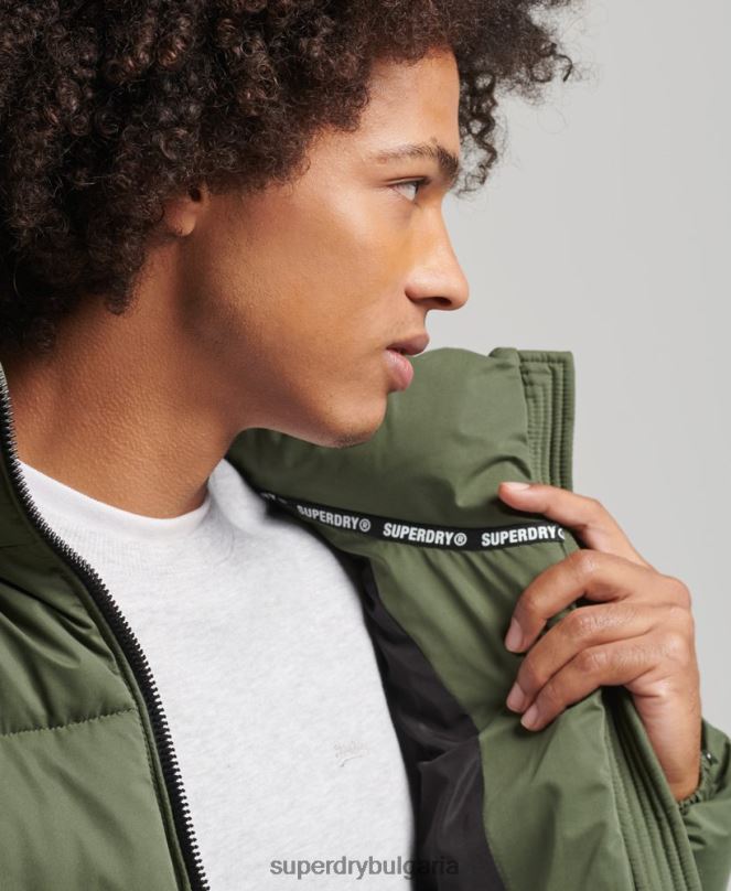 Superdry облекло N00H1114 каки мъже микрофибърно планинско пухено яке