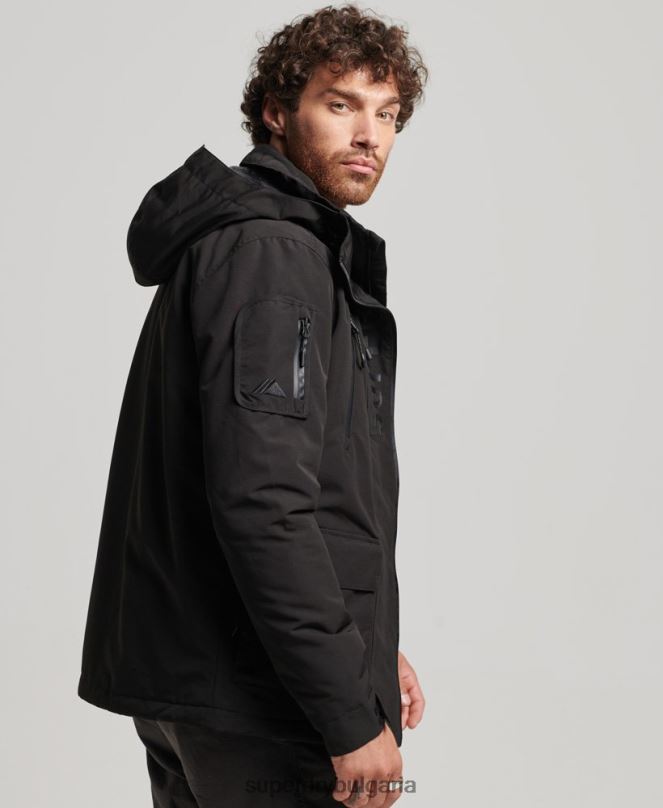 Superdry облекло N00H1119 черен мъже ultimate sd яке с ветровка