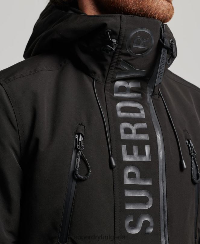 Superdry облекло N00H1119 черен мъже ultimate sd яке с ветровка