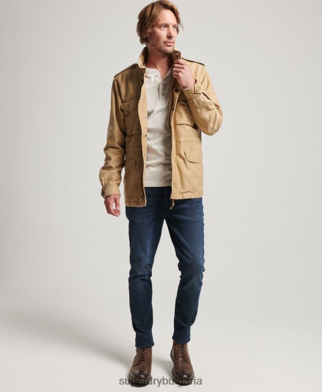 Superdry облекло N00H1127 тен мъже военно яке m65