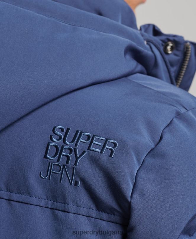 Superdry облекло N00H1129 военноморски флот мъже пухено яке everest с качулка