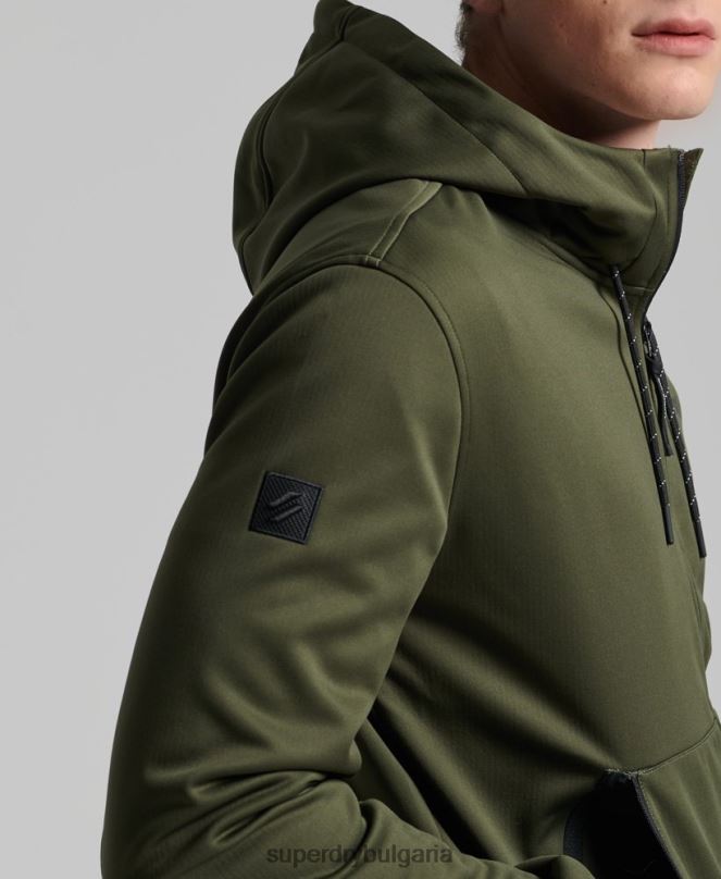 Superdry облекло N00H1132 каки мъже технологично спортно яке от софт шел