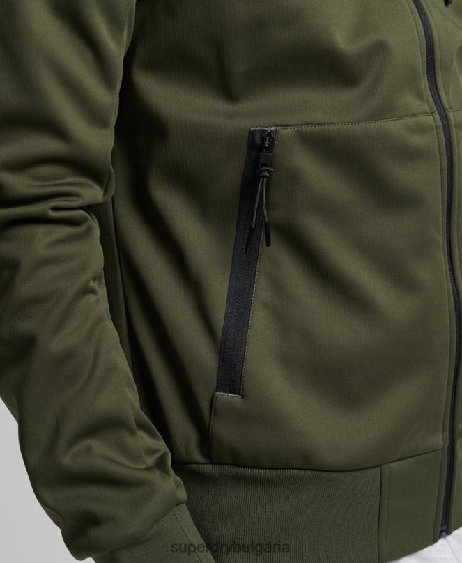 Superdry облекло N00H1132 каки мъже технологично спортно яке от софт шел