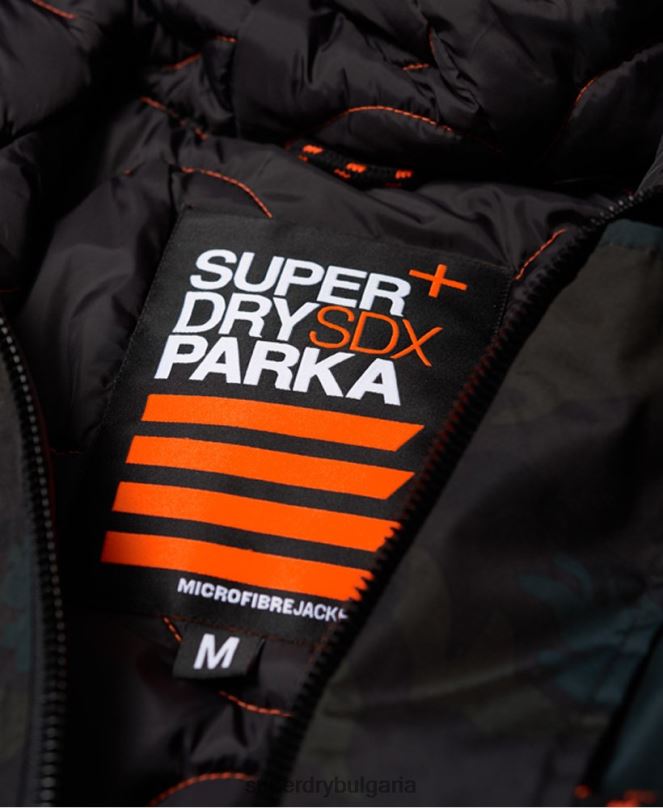 Superdry облекло N00H1134 зелено мъже яке парка
