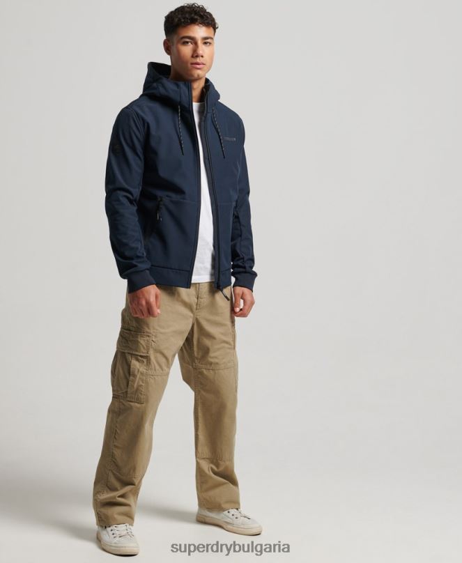 Superdry облекло N00H1139 военноморски флот мъже кодово тек трекер яке
