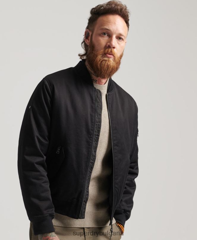 Superdry облекло N00H1142 черен мъже студио ma1 бомбардировач