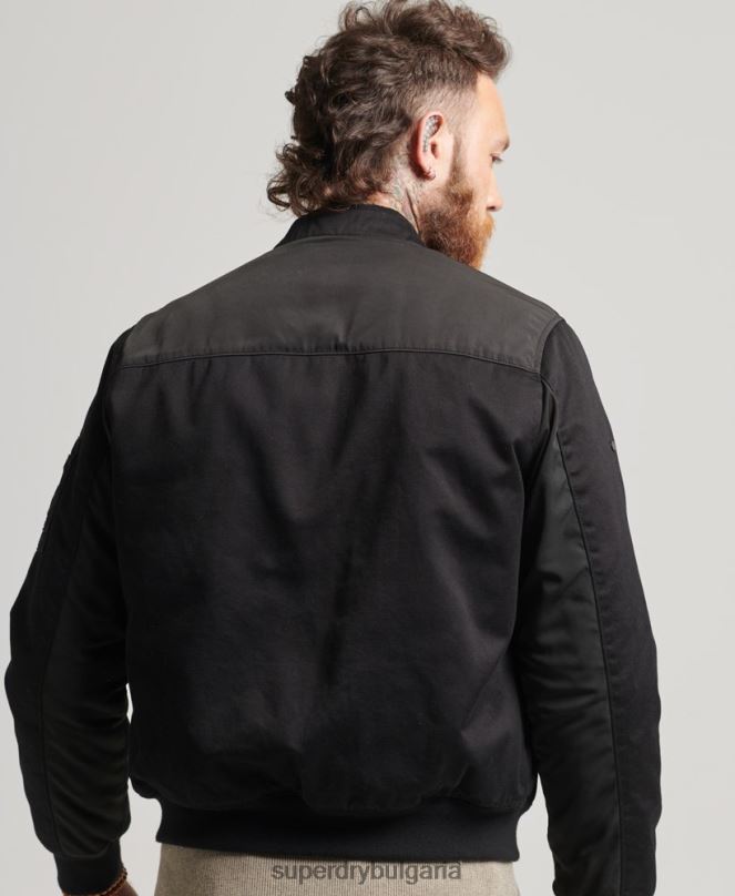 Superdry облекло N00H1142 черен мъже студио ma1 бомбардировач