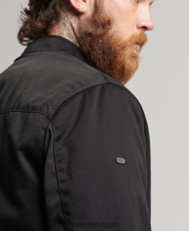 Superdry облекло N00H1142 черен мъже студио ma1 бомбардировач