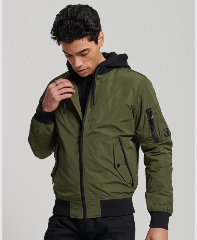 Superdry облекло N00H1144 каки мъже военно бомбено яке