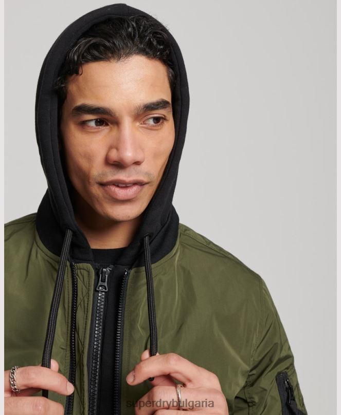 Superdry облекло N00H1144 каки мъже военно бомбено яке