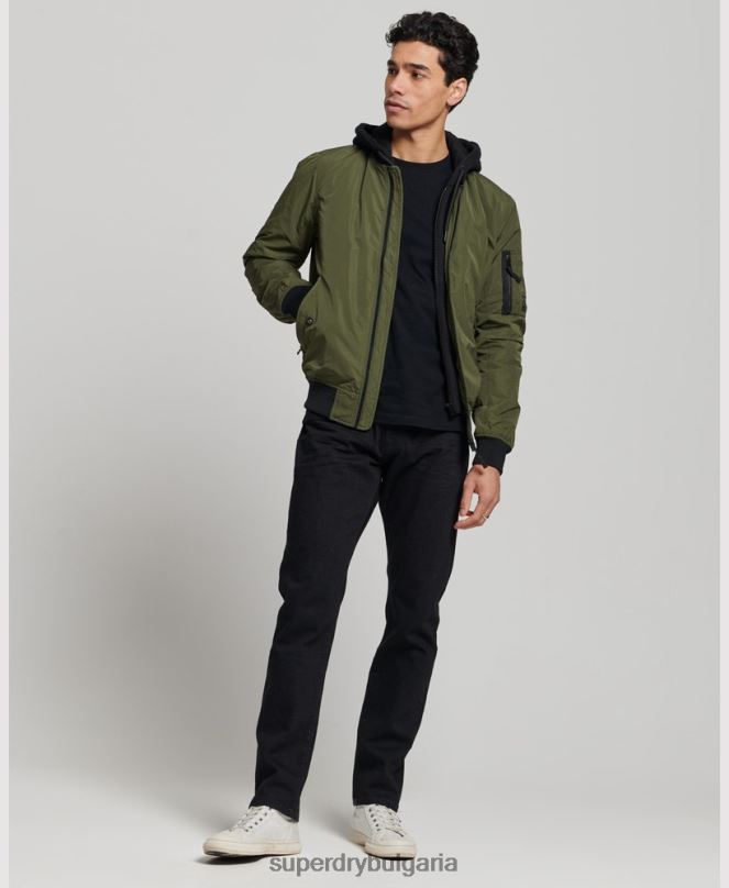 Superdry облекло N00H1144 каки мъже военно бомбено яке
