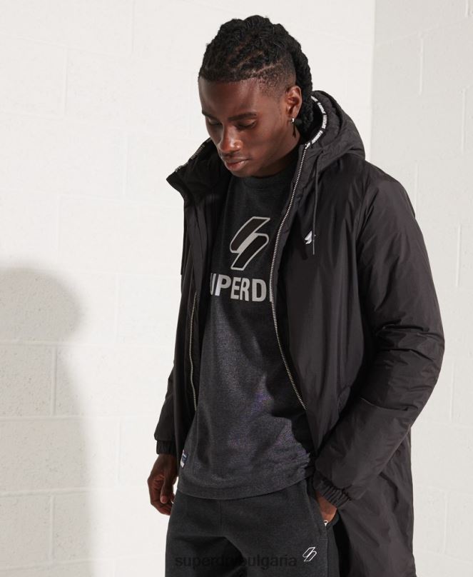Superdry облекло N00H1151 черен мъже яке с ветровка Touchline SD