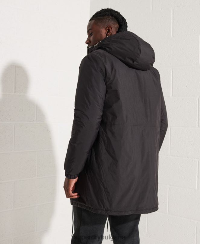 Superdry облекло N00H1151 черен мъже яке с ветровка Touchline SD