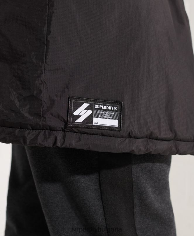Superdry облекло N00H1151 черен мъже яке с ветровка Touchline SD