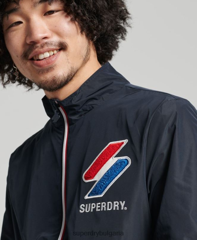 Superdry облекло N00H1153 военноморски флот мъже спортно яке