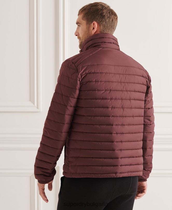 Superdry облекло N00H1154 червен мъже студия без качулка fuji яке