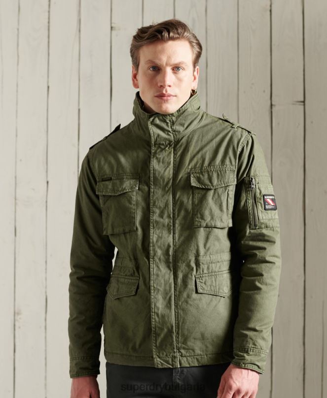 Superdry облекло N00H1164 каки мъже класическо яке за новобранец