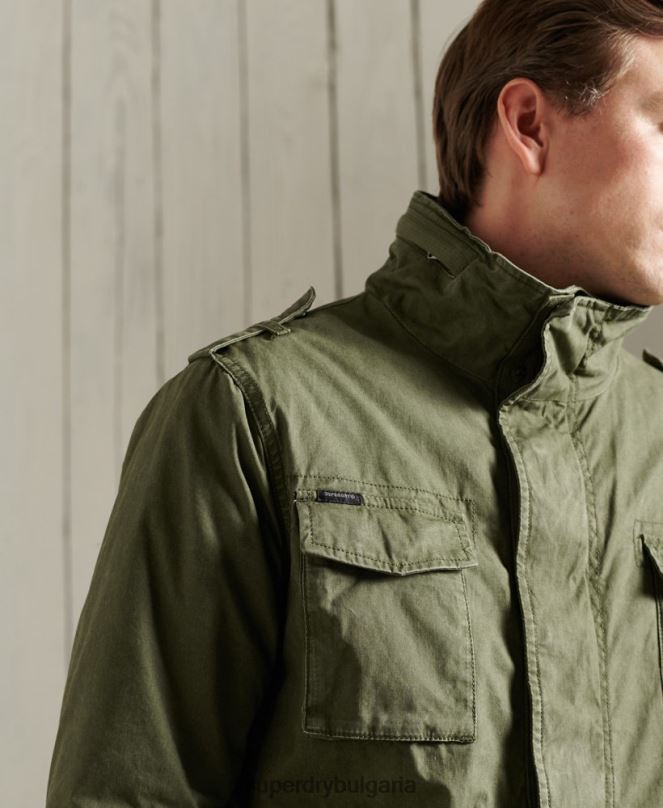 Superdry облекло N00H1164 каки мъже класическо яке за новобранец