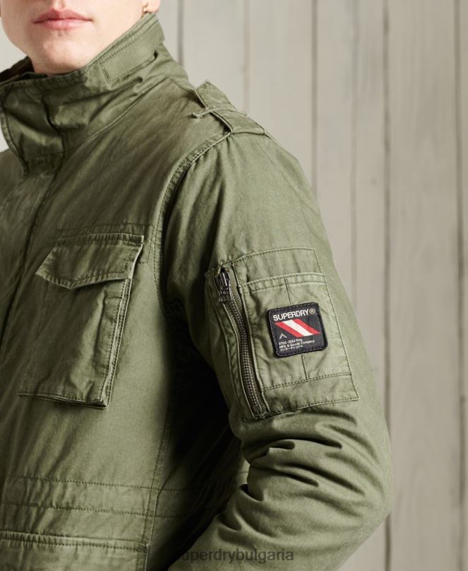 Superdry облекло N00H1164 каки мъже класическо яке за новобранец
