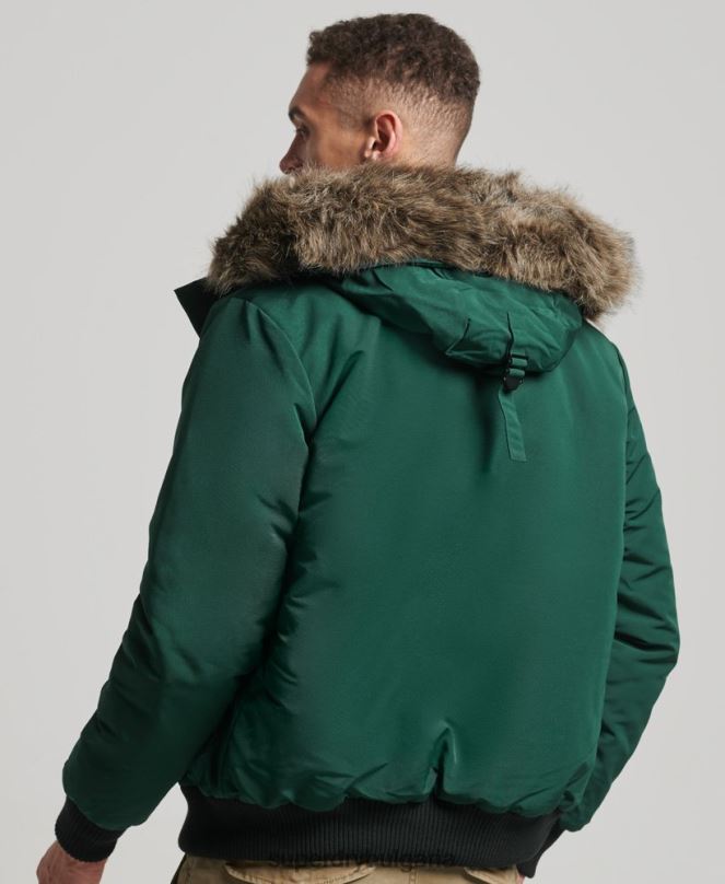 Superdry облекло N00H1168 зелено мъже бомбър яке Everest