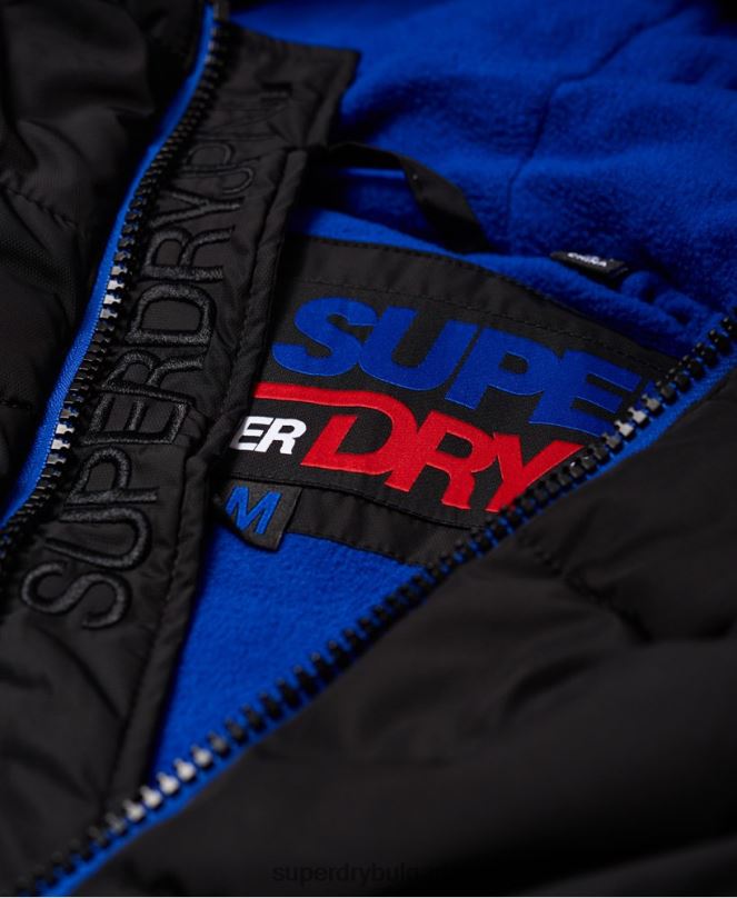 Superdry облекло N00H1170 черен мъже спортно пухено яке