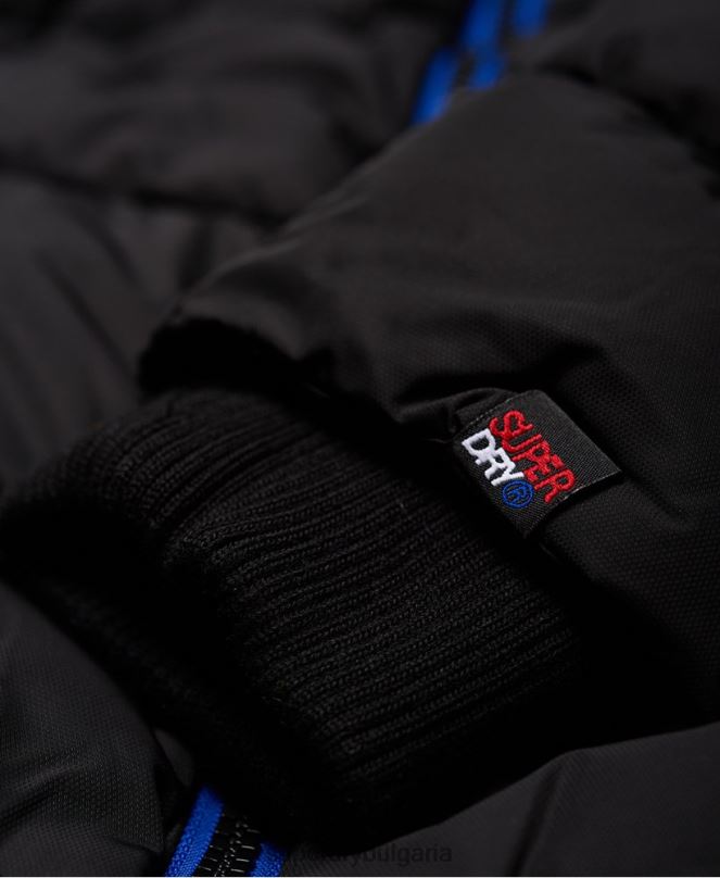 Superdry облекло N00H1170 черен мъже спортно пухено яке