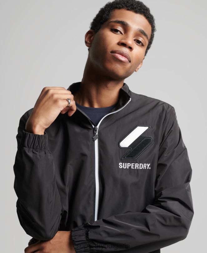 Superdry облекло N00H1172 черен мъже спортно яке
