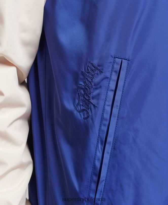 Superdry облекло N00H1174 син мъже винтидж сукаджан яке