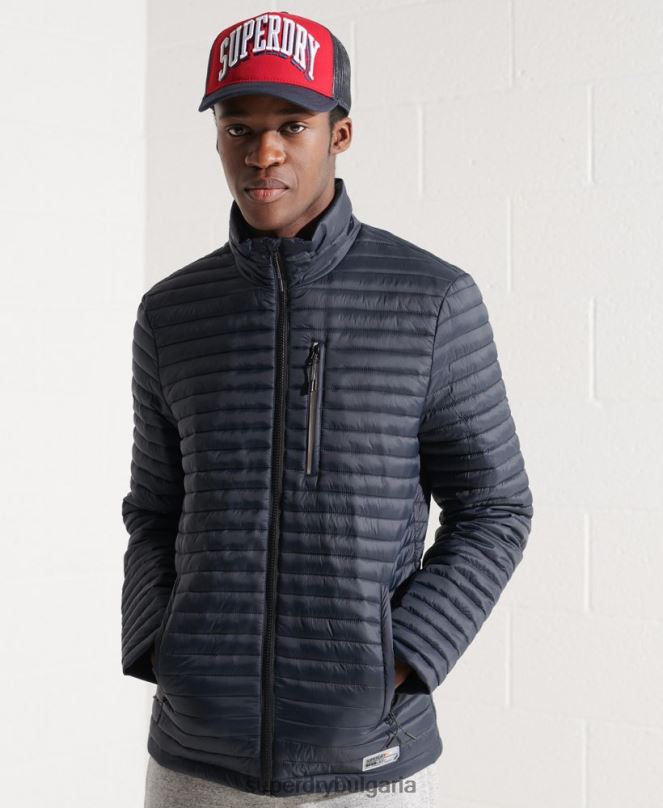 Superdry облекло N00H1177 военноморски флот мъже яке fuji без качулка Packaway