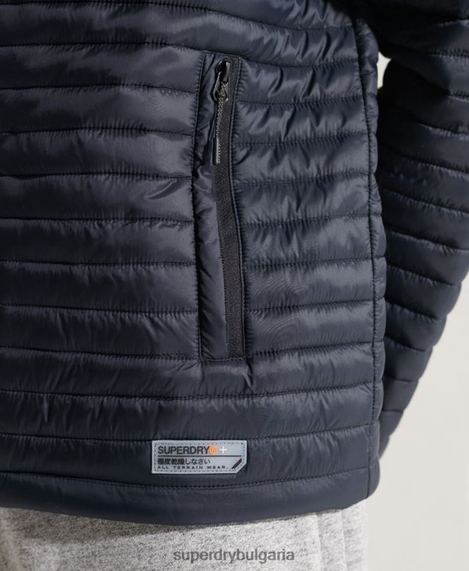 Superdry облекло N00H1177 военноморски флот мъже яке fuji без качулка Packaway