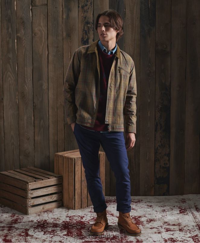 Superdry облекло N00H1181 кафяво мъже ограничено издание сухо яке за круизър