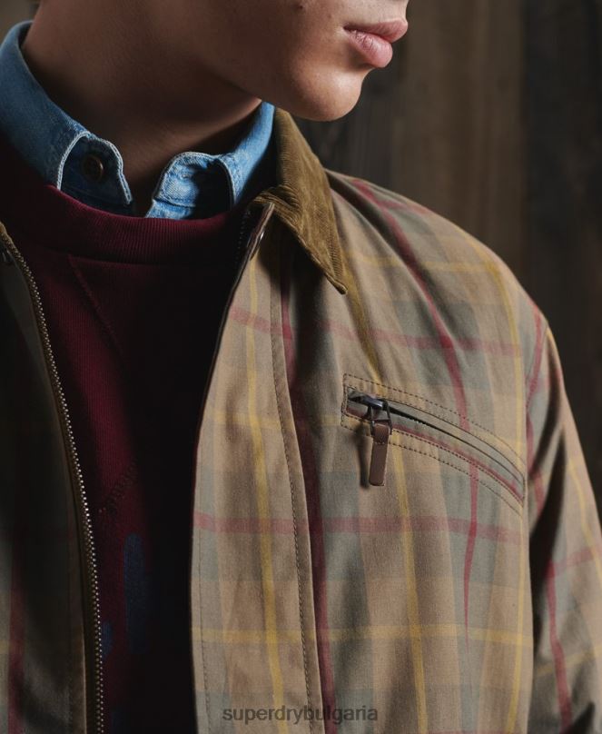 Superdry облекло N00H1181 кафяво мъже ограничено издание сухо яке за круизър