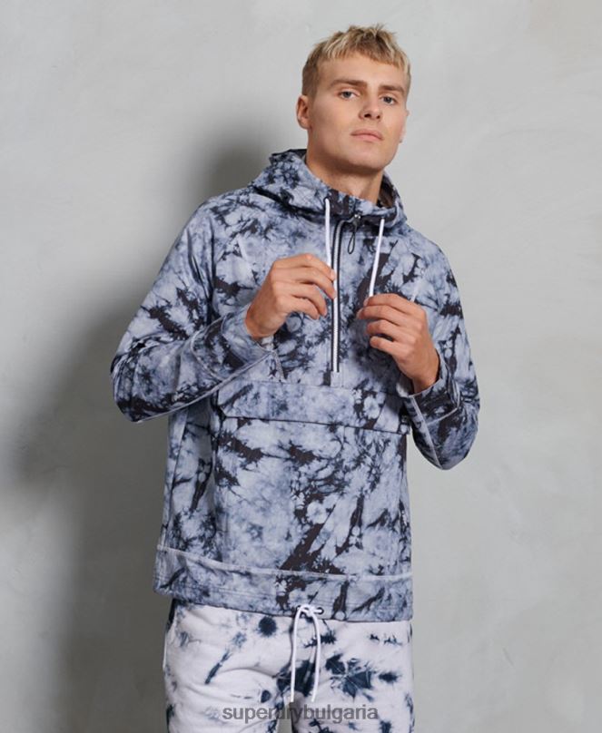 Superdry облекло N00H1182 тъмно сив мъже контрастно горно яке