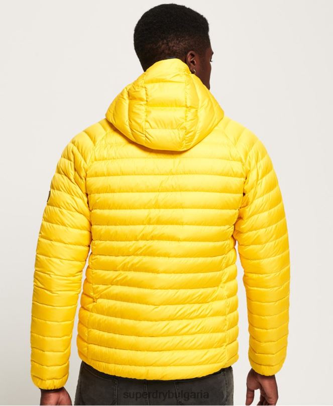 Superdry облекло N00H1183 жълто мъже пухено радар микс ватирано яке