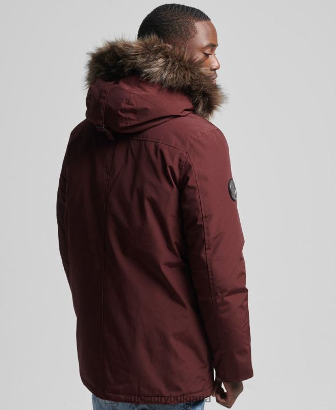 Superdry облекло N00H1185 лилаво мъже пухено яке новобранец