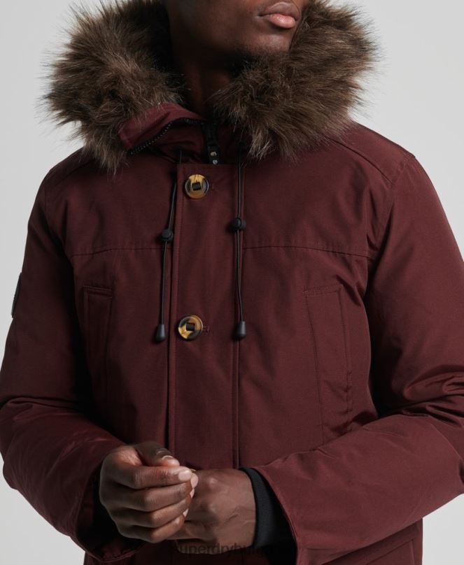 Superdry облекло N00H1185 лилаво мъже пухено яке новобранец