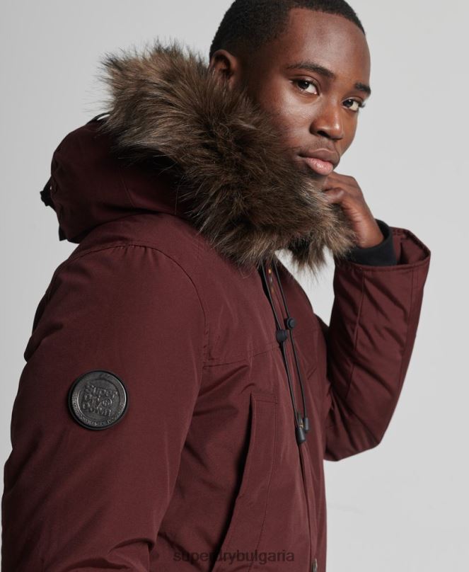 Superdry облекло N00H1185 лилаво мъже пухено яке новобранец