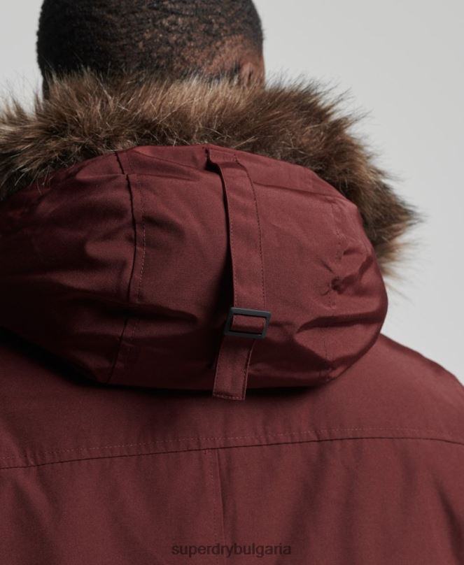 Superdry облекло N00H1185 лилаво мъже пухено яке новобранец