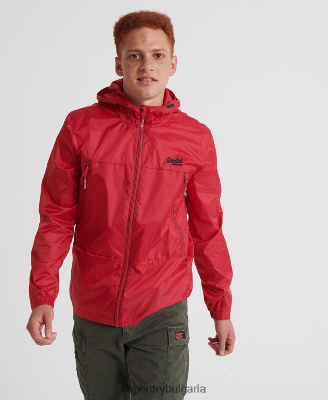 Superdry облекло N00H1186 червен мъже опаковани в морето cagoule
