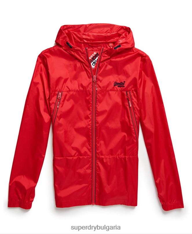 Superdry облекло N00H1186 червен мъже опаковани в морето cagoule