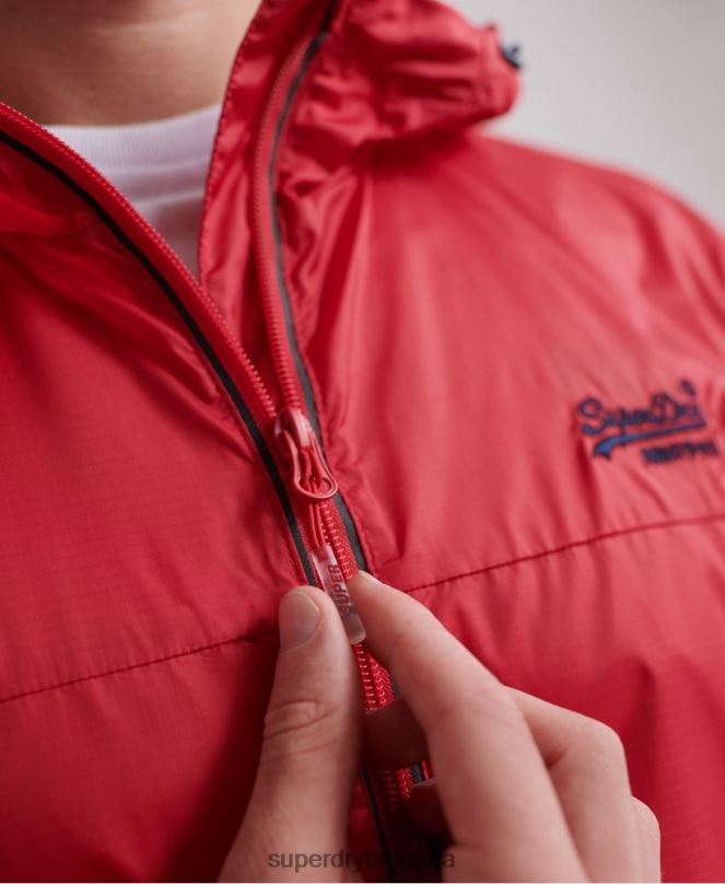 Superdry облекло N00H1186 червен мъже опаковани в морето cagoule
