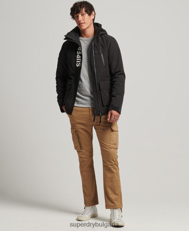 Superdry облекло N00H1187 черен мъже ultimate sd яке с ветровка
