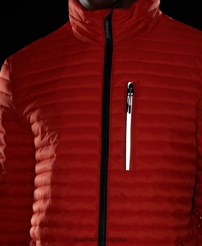 Superdry облекло N00H1190 оранжево мъже яке fuji без качулка Packaway