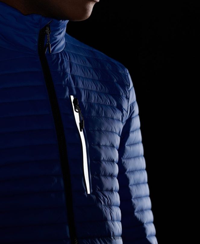 Superdry облекло N00H1191 син мъже яке fuji без качулка Packaway